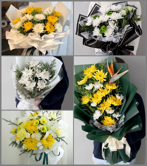 贵州六盘水六枝特区落别布依族彝族乡板照村白事花束代送